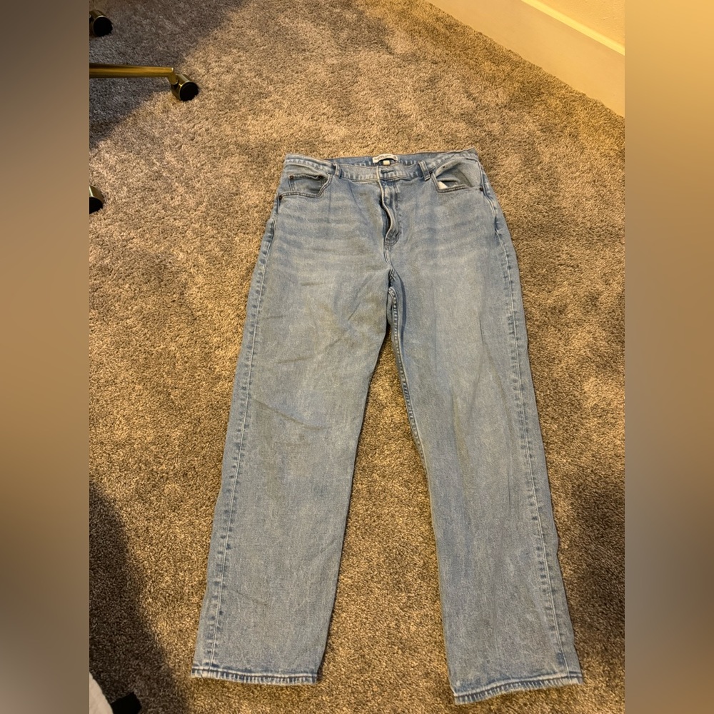 Abercrombie ultra high rise straight